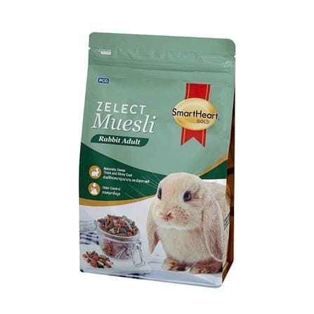 อาหารกระต่าย SMARTHEART GOLD ZELECT MUESLI ADULT 500 ก._0