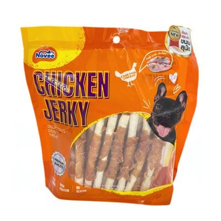 ขนมสุนัข NOVEE SPIRAL HARD CHICKEN CRUNCY 30 ชิ้น