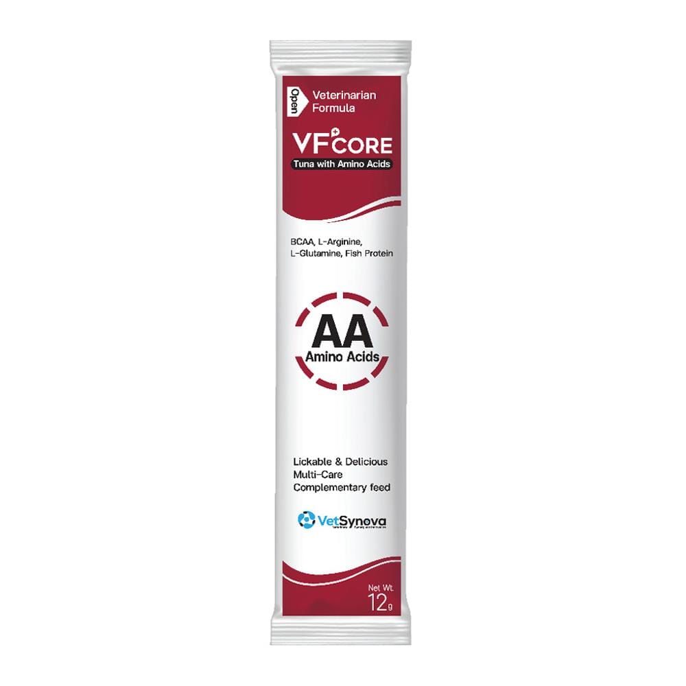 ขนมแมวเลีย VF+CORE AA AMINO ACID รสทูน่าและแซลม่อน 12 ก.