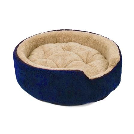 ที่นอนสัตว์เลี้ยง CLAWSET ROUND FLUFFY PET BED ไซซ์ L สีน้ำเงิน_0