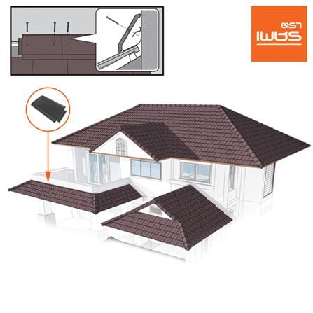 ครอบสันชนผนัง อดามัส แบบเรียบ ตราเพชร 21x33x2.8 ซม. สีเทาปฐพี_1