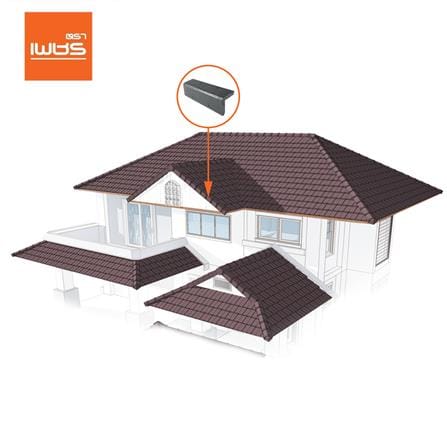 ครอบข้าง อดามัส แบบเรียบ ตราเพชร 20x42x2.9 ซม. สีเทาปฐพี_1