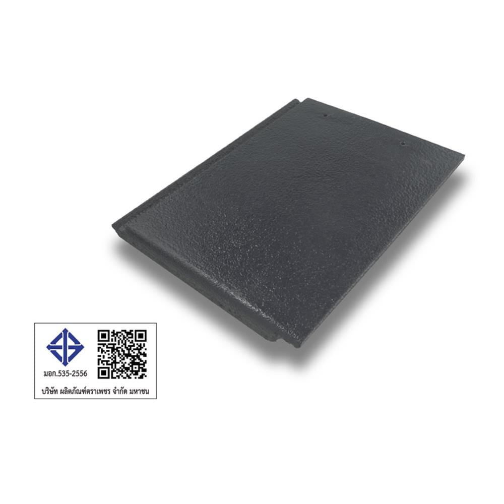 กระเบื้องอดามัส แบบเรียบ ตราเพชร 42x33x2.3 ซม. สีเทาปฐพี