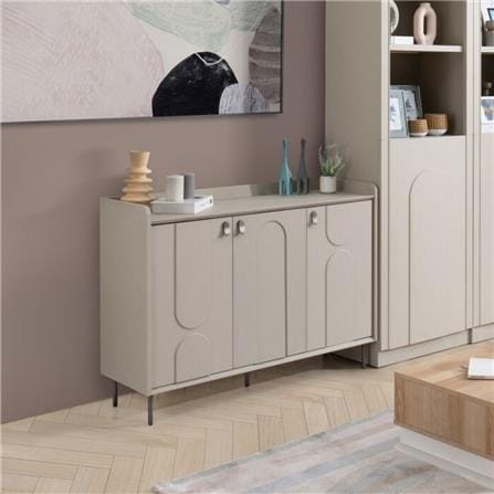 ตู้วางทีวี SB FURNITURE LAVIQUE 1925509 114 ซม. สีน้ำตาล/ครีม_4