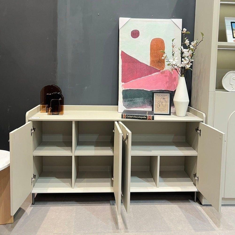 ตู้วางทีวี SB FURNITURE LAVIQUE 19225508 150 ซม. สีน้ำตาล/ครีม