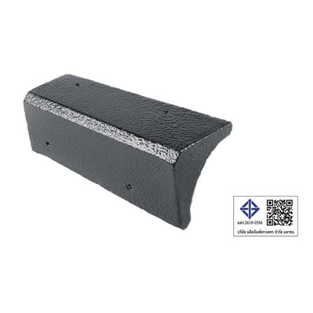 ครอบปิดชายอดามัส แบบเรียบ ตราเพชร 20x35 ซม. สีเทาปฐพี_3