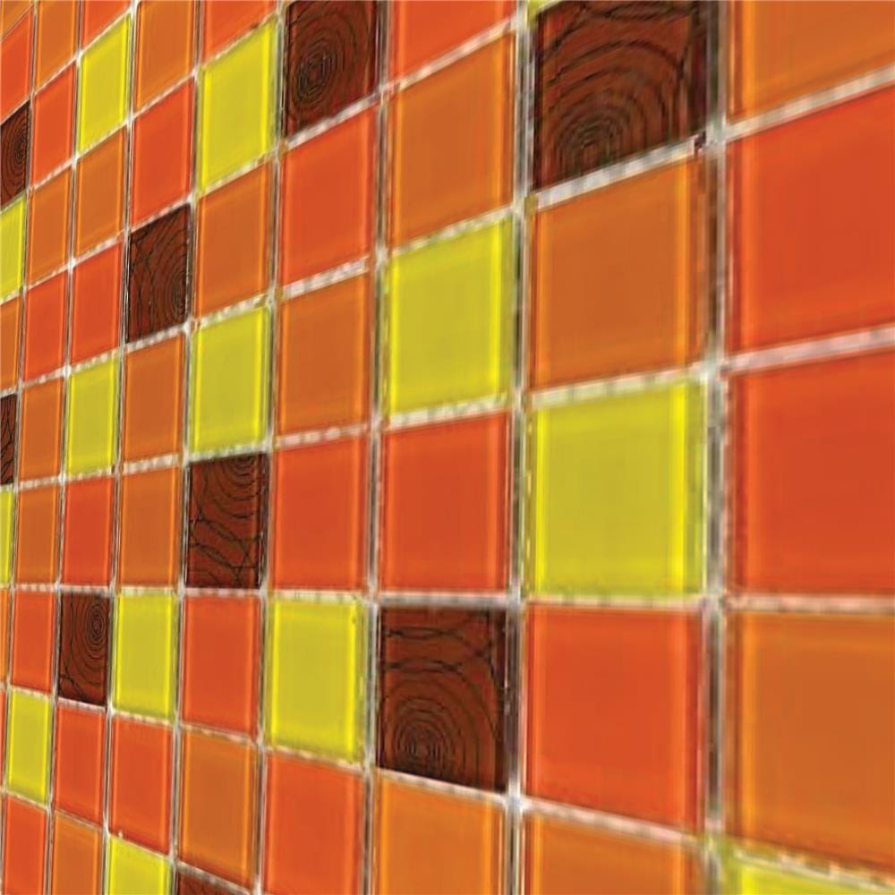 โมเสคแก้ว 30x30 ซม. DURAGRES ดิซซี่ ออเรนจ์