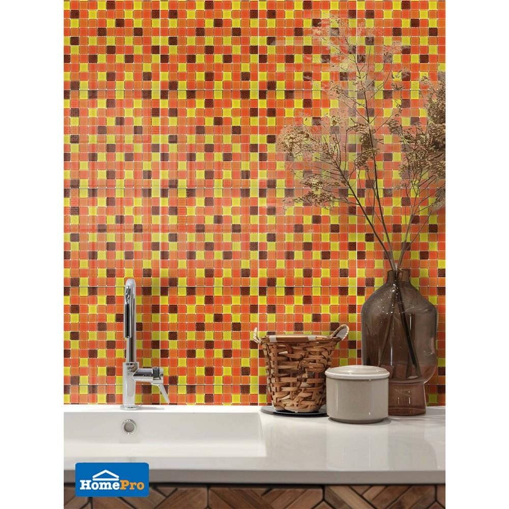 โมเสคแก้ว 30x30 ซม. DURAGRES ดิซซี่ ออเรนจ์