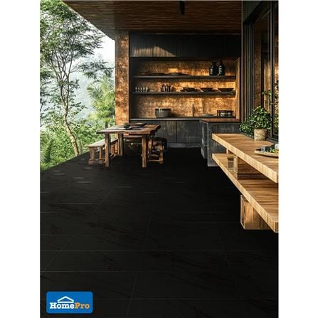 กระเบื้องพื้นพอร์ซเลน 30x60 ซม. CERGRES ซาโมเน่ ดำ A 1.44 ตร.ม._4