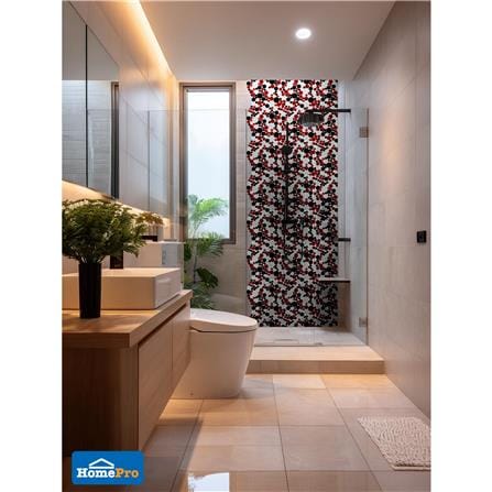 โมเสคแก้ว 30x30 ซม. DURAGRES ราวดี้ เรด ลาส_4