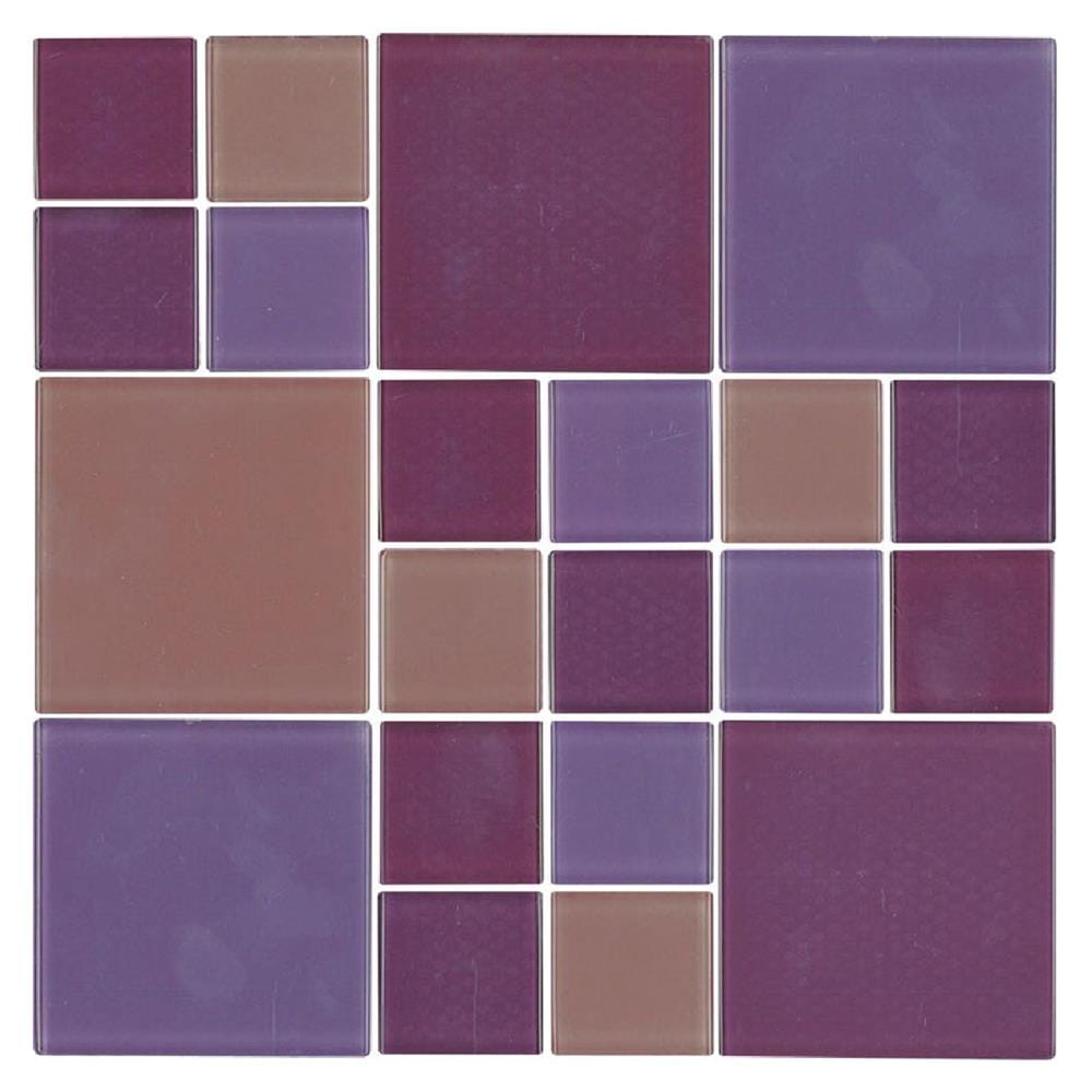 โมเสคแก้ว 30x30 ซม. DURAGRES เพอเพิ้ล ชิก