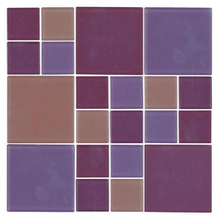 โมเสคแก้ว 30x30 ซม. DURAGRES เพอเพิ้ล ชิก_0