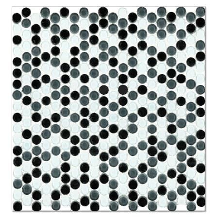 โมเสคแก้ว 30x30 ซม. DURAGRES ราวดี้ แบล็ค สมอล_0