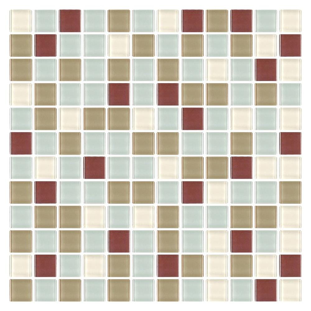 โมเสคแก้ว 30x30 ซม. DURAGRES มิก ดาร์ก บราวน์