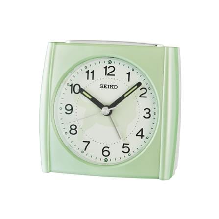 นาฬิกาปลุก SEIKO CLOCKS QHE209M 3.3X3.5 นิ้ว สีเขียว_0