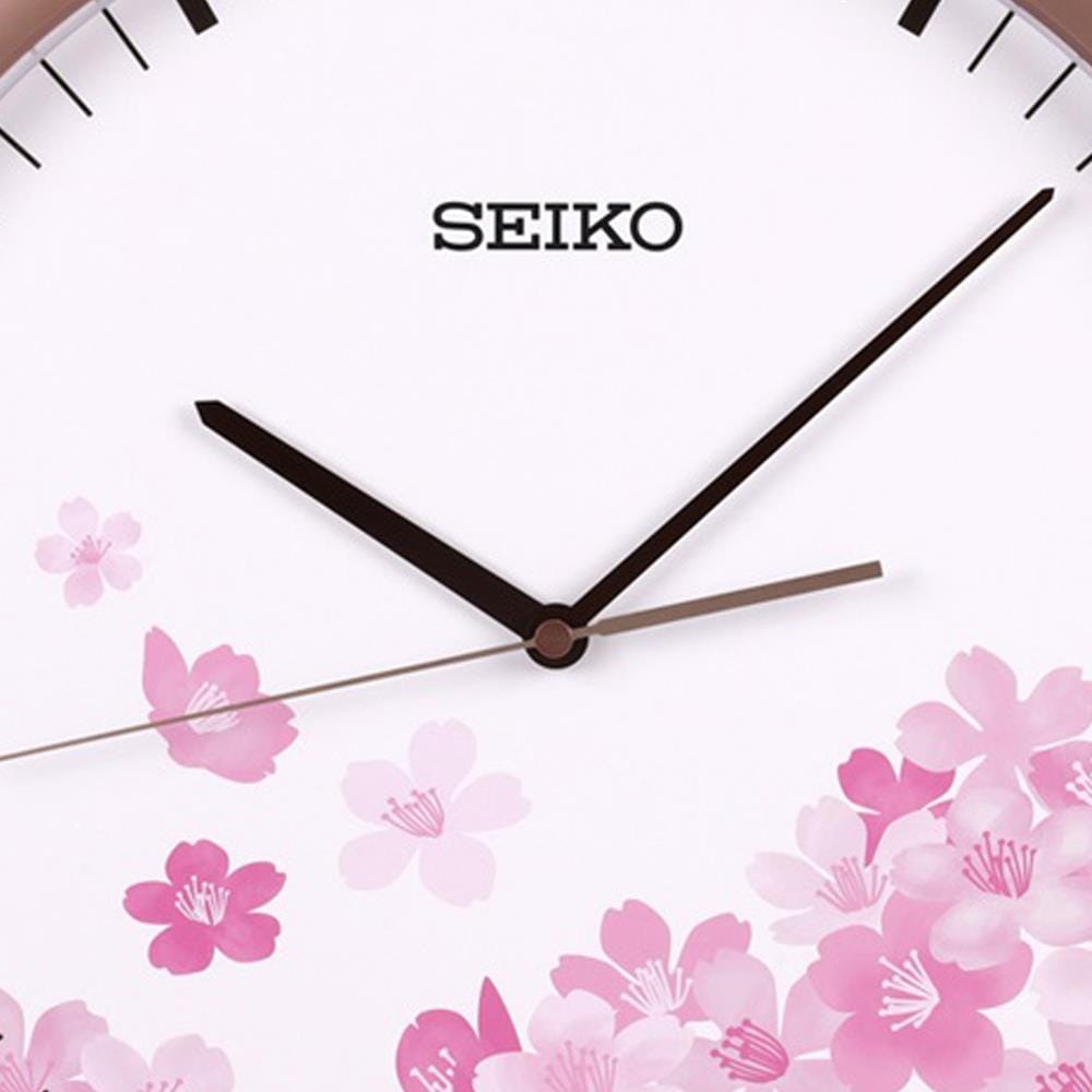 นาฬิกาแขวน SEIKO CLOCKS PIA020P 14.1 นิ้ว สีชมพู/ขาว