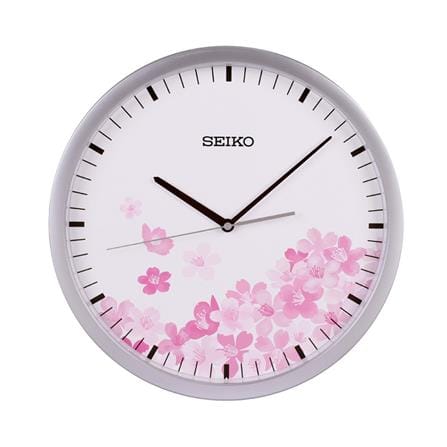 นาฬิกาแขวน SEIKO CLOCKS PIA020S 14.1 นิ้ว สีขาว/ชมพู_0