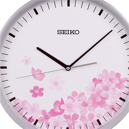 นาฬิกาแขวน SEIKO CLOCKS PIA020S 14.1 นิ้ว สีขาว/ชมพู_1