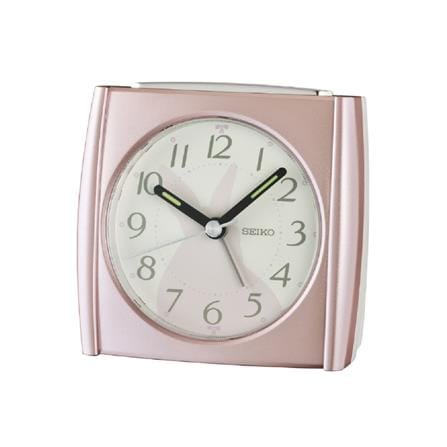 นาฬิกาปลุก SEIKO CLOCKS QHE209P 3.3X3.5 นิ้ว สีชมพู_0