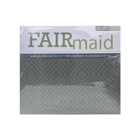 ชุดผ้าปูที่นอน 3.5 ฟุต (ชุด 2 ชิ้น) FAIRMAID 12MC สีเทา_3