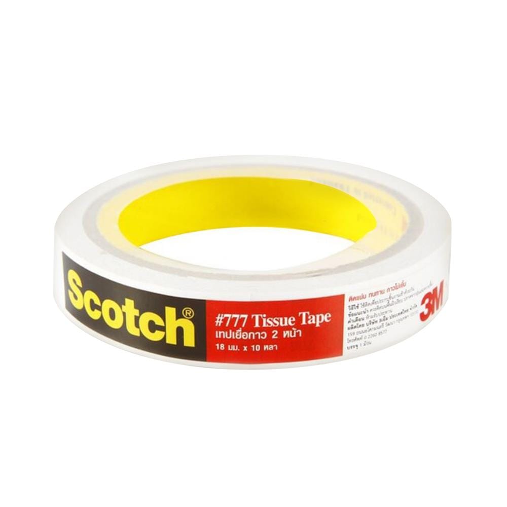 เทปเยื่อกาว 2 หน้า 3M SCOTCH 18 มม.X10 หลา