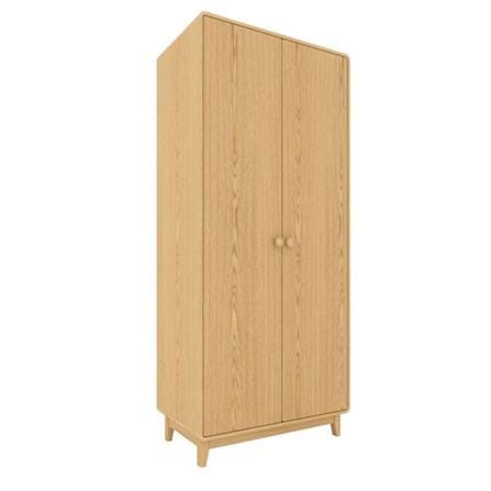 ตู้เสื้อผ้า 2 บานเปิด SB FURNITURE HAGI 19217666 100 ซม. สี MONACO OAK_1