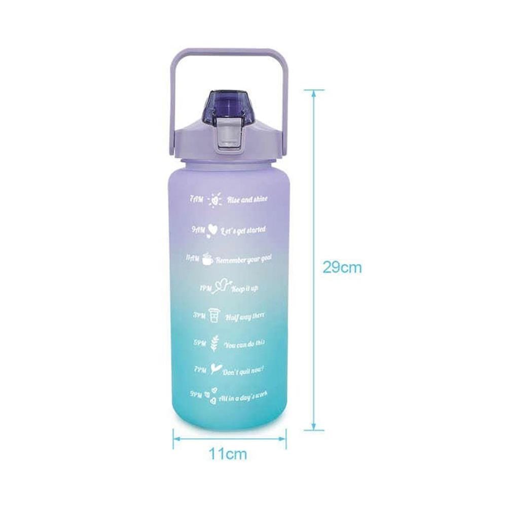 กระบอกน้ำพลาสติก TRITAN HANSEN 2 ลิตร สีม่วงทูโทน