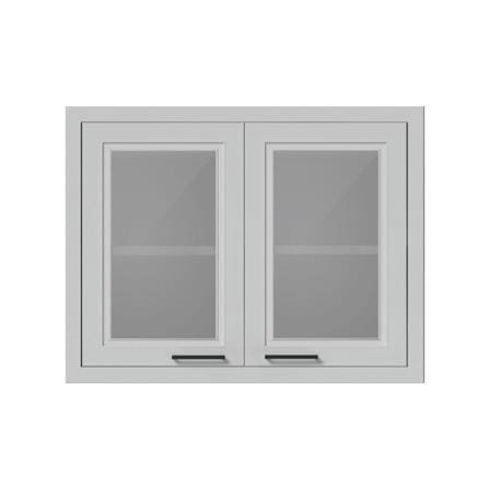 ตู้แขวนบานกระจกคู่ CABIN HARPER 88x68 ซม. สีเทา