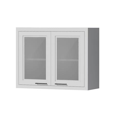ตู้แขวนบานกระจกคู่ CABIN HARPER 88x68 ซม. สีเทา_1