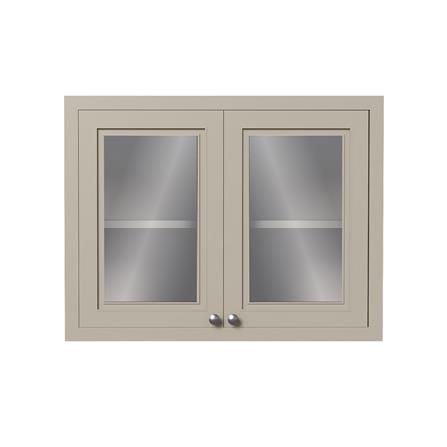 ตู้แขวนบานกระจกคู่ CABIN SANDY 88x68 ซม. สีเบจ