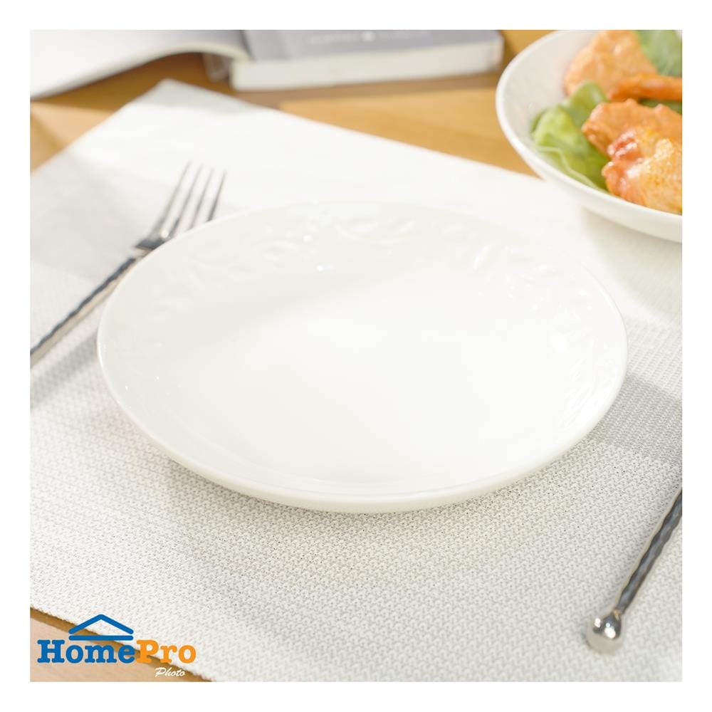 จานบัวเซรามิก 8 นิ้ว KECH DINING LEAF