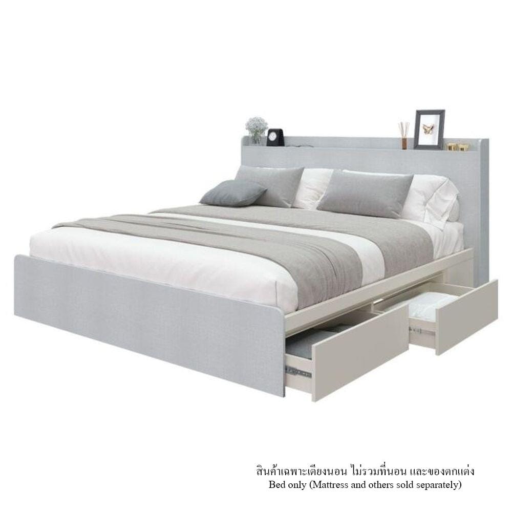 ชุดห้องนอน 6 ฟุต KONCEPT AIKO 59060745 สีขาว