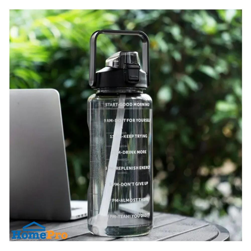กระบอกน้ำพลาสติก TRITAN HANSEN 2 ลิตร สีดำ