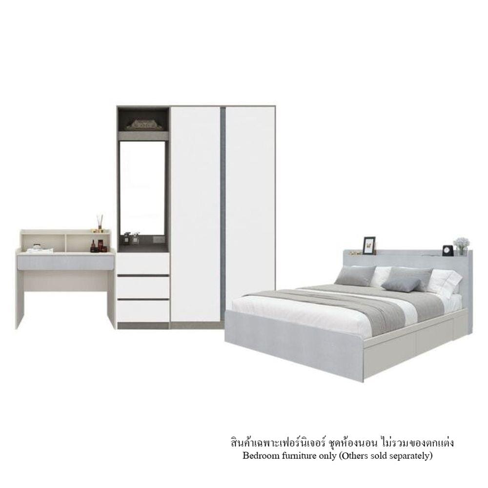 ชุดห้องนอน 5 ฟุต KONCEPT AIKO 59060746 สีขาว