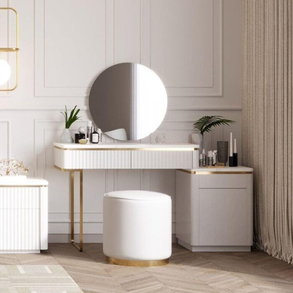โต๊ะเครื่องแป้ง SB FURNITURE GALAR 19214858 148 ซม. สีขาว