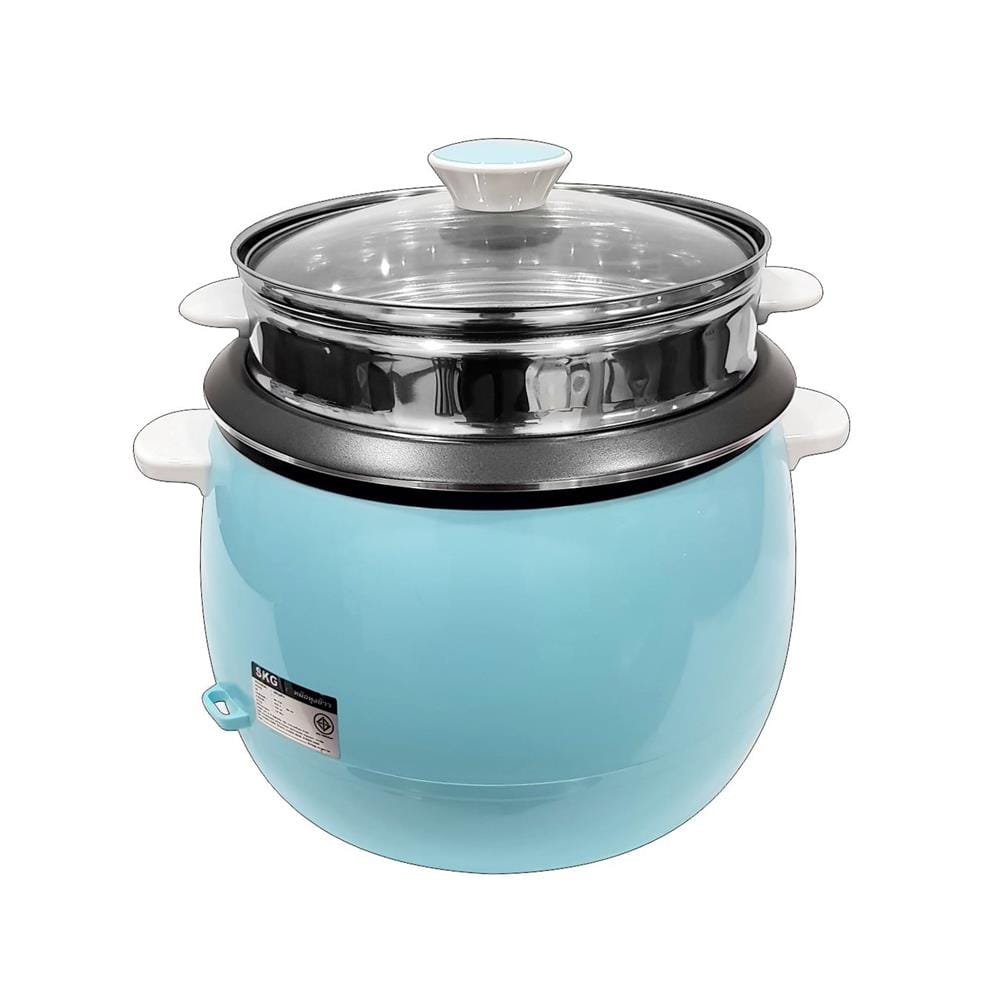 หม้อหุงข้าวธรรมดา SKG SK-718 1.8 ลิตร สีฟ้า