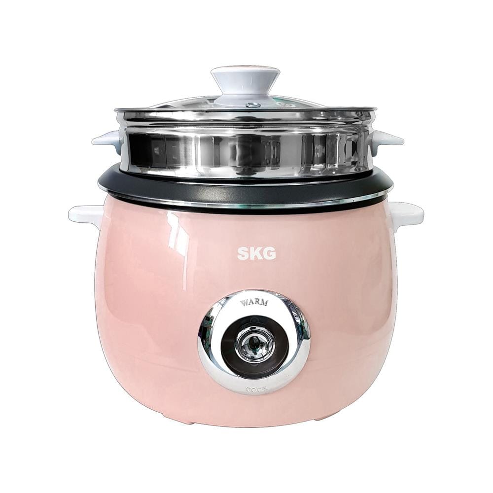 หม้อหุงข้าวธรรมดา SKG SK-718 1.8 ลิตร สีชมพู