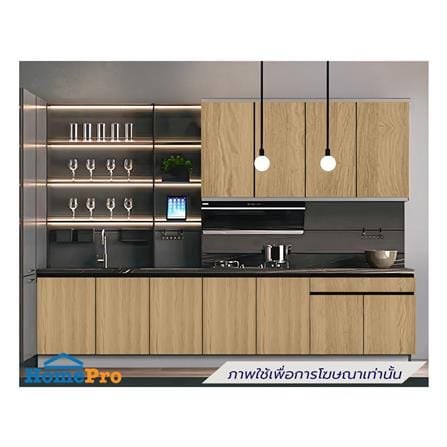 ตู้ตั้งพื้นท็อปเรียบ TSS B SANKI THE KITCHEN PRO 81.5 ซม. สีเชอร์รี่คาปูชิโน_0
