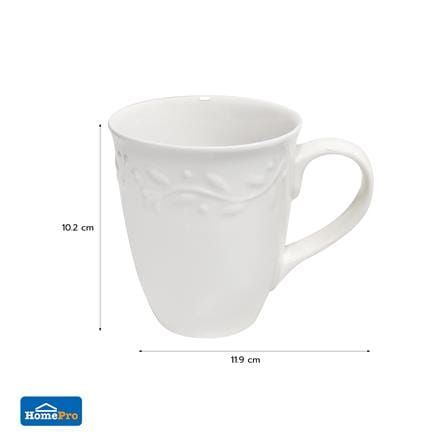 ถ้วยหูเซรามิก 350 มล. KECH DINING LEAF_3