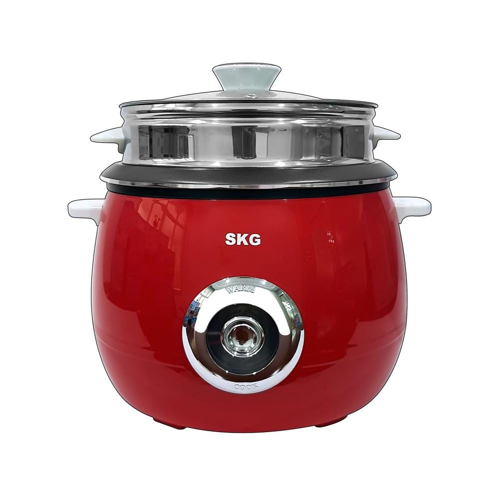 หม้อหุงข้าวธรรมดา SKG SK-718 1.8 ลิตร สีแดง