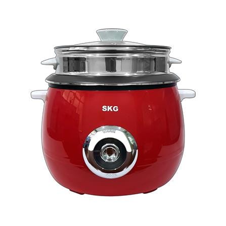 หม้อหุงข้าวธรรมดา SKG SK-718 1.8 ลิตร สีแดง_0