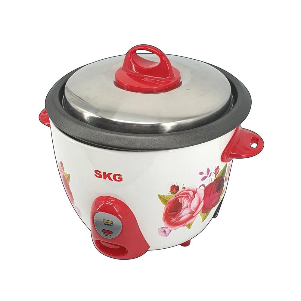 หม้อหุงข้าวธรรมดา SKG SK-282 2.8 ลิตร สีขาว/แดง