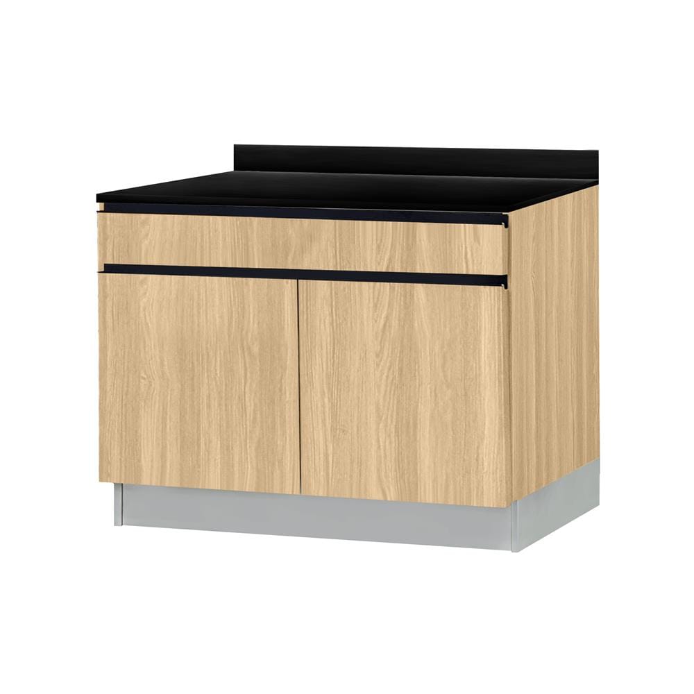 ตู้ตั้งพื้นท็อปเรียบ TSS B SANKI THE KITCHEN PRO 101.5 ซม. สีเชอร์รี่คาปูชิโน