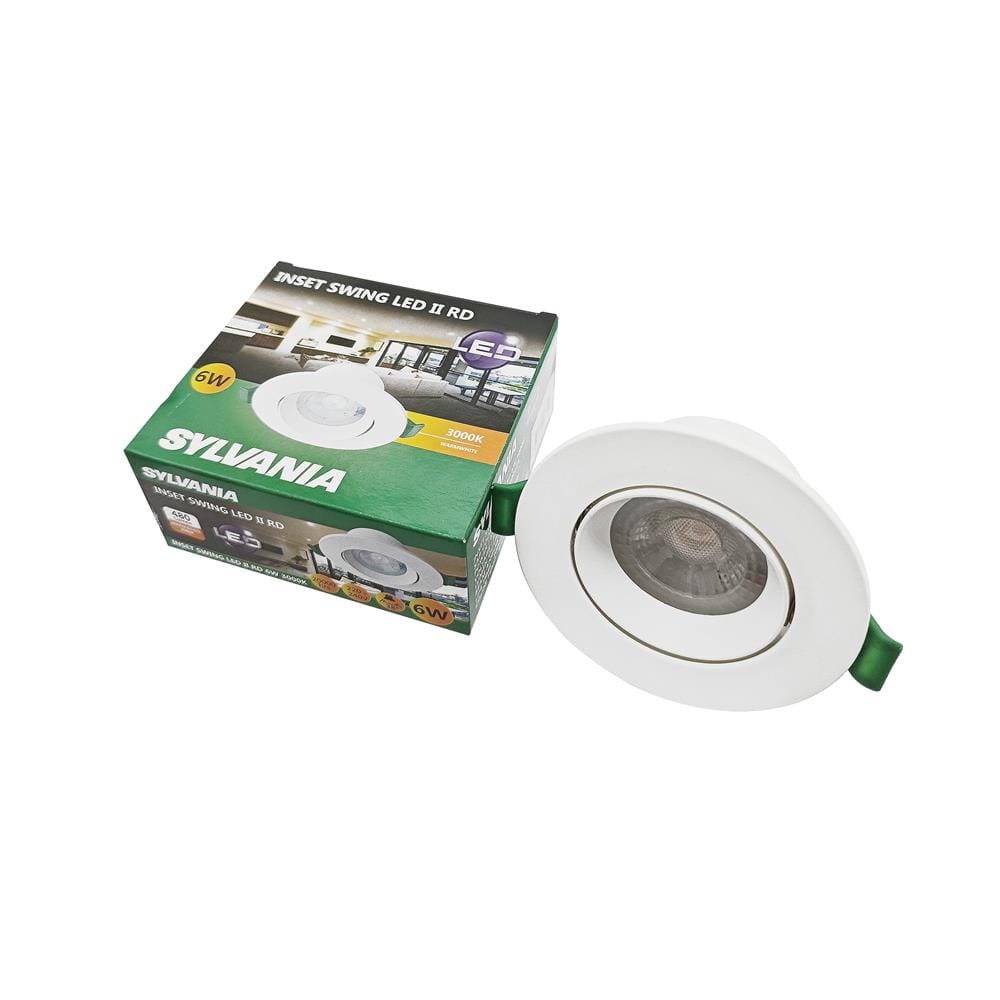 ดาวน์ไลท์ LED SYLVANIA INSET SWING 3 นิ้ว 6 วัตต์ WARM WHITE สีขาว