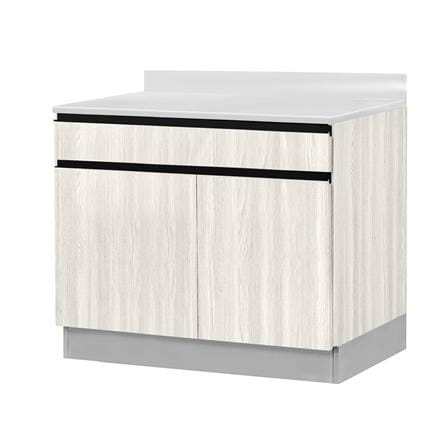 ตู้ตั้งพื้นท็อปเรียบ TSS W SANKI THE KITCHEN PRO 81.5 ซม. สีเนเชอรัลแอช_1
