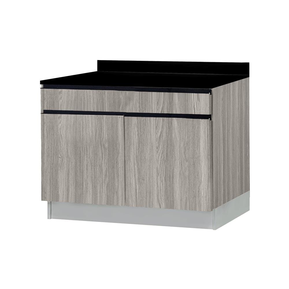 ตู้ตั้งพื้นท็อปเรียบ TSS B SANKI THE KITCHEN PRO 101.5 ซม. สีดริทโตโอ๊ก