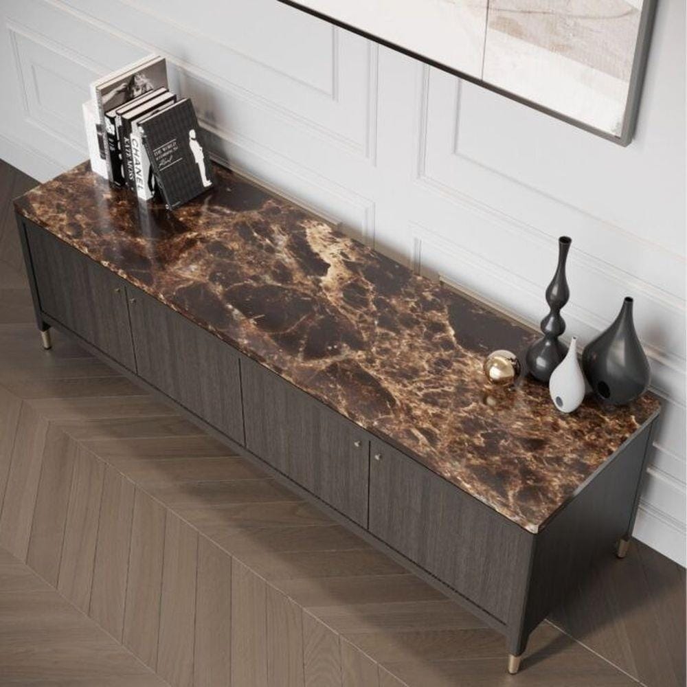 ตู้วางทีวี SB FURNITURE MICHALA 19122215 180 ซม. สี DARK EMPERADOR