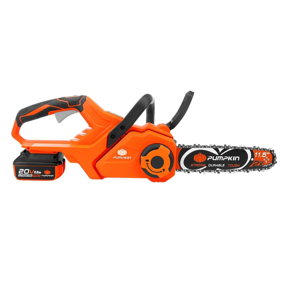 เลื่อยโซ่ไร้สาย (พร้อมแบตเตอรี่) PUMPKIN INF-115CSB-501K 11.5 นิ้ว 20 โวลต์