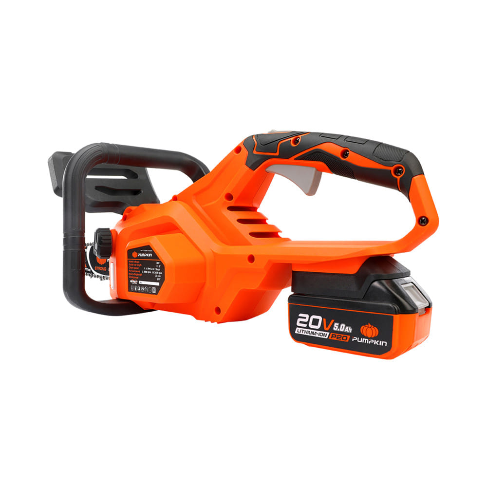 เลื่อยโซ่ไร้สาย (พร้อมแบตเตอรี่) PUMPKIN INF-115CSB-501K 11.5 นิ้ว 20 โวลต์