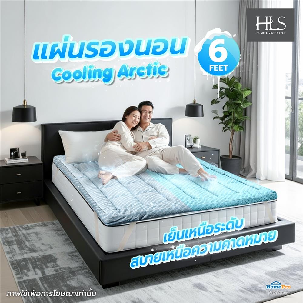 แผ่นรองนอน 6 ฟุต HOME LIVING STYLE COOLING ARCTIC